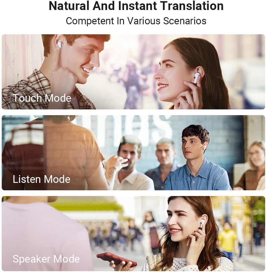 Timekettle M3 Language Translator Earbuds, Two-Way Translator Device with APP for 40 Languages  93 Accents Online, Offline Translator for Exploring Expat Life Freely, Compatible with iOS  Android